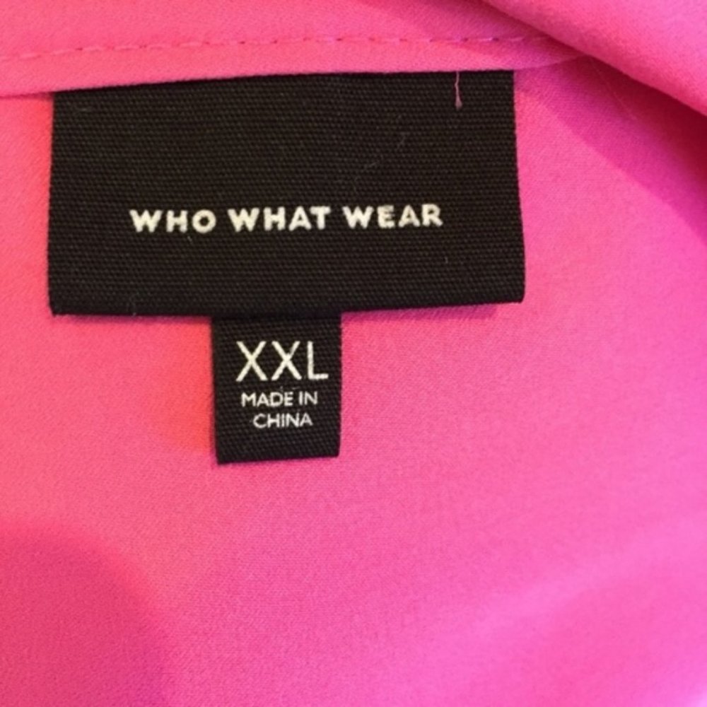 Who What Wear Hi Low Button Down Top Size XXL - Picture 4 of 5